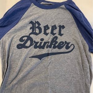 Beer Drinker Baseball Tee